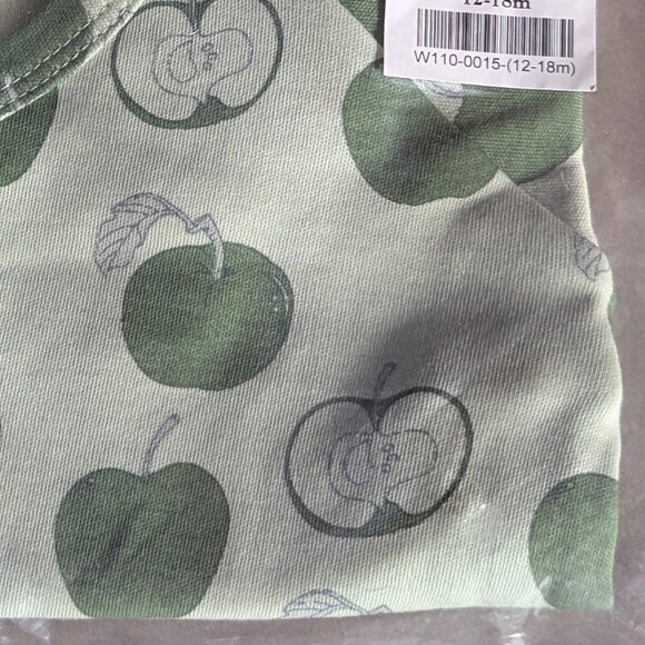 Kate Quinn long sleeve kimono bodysuit | loden apples | organic cotton interlock - Picture 13 of 15